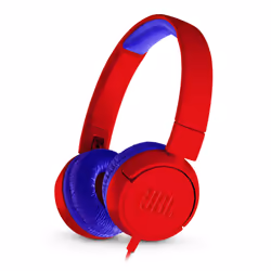 JBL JR300, Avec fil, 20 - 20000 Hz, Musique, 108 g, Écouteurs, Bleu, Rouge