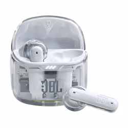 JBL Tune Flex Ghost Edition, True Wireless Stereo (TWS), Appels/Musique, 20 - 20000 Hz, 61 g, Casque, Translucide, Blanc