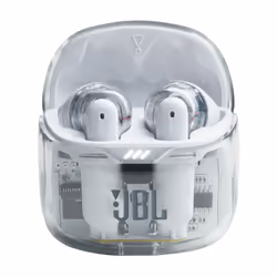 JBL Tune Flex Ghost Edition Écouteur TWS Bluetooth Translucide, Blanc - Vue supplémentaire 4