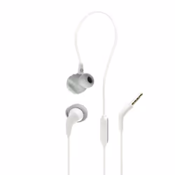 JBL Endurance Run 2 Wired, Avec fil, Appels/Musique/Sport/Au quotidien, 20 - 20000 Hz, Écouteurs, Blanc