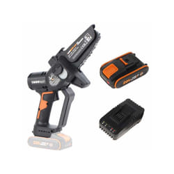 Tronçonneuse de branches Worx WG325E; 20 V; 12 cm; 1x2,0 Ah accu.