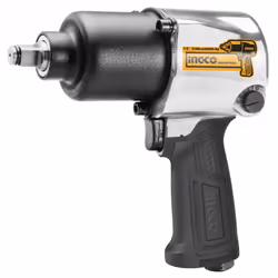 Ingco AIW12562, Visseuse, Poignée de pistolet, 1/2", Noir, 7000 tr/min, 610 N·m
