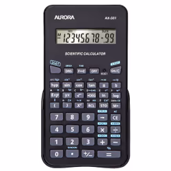 Aurora AX-501, Poche, Calculatrice scientifique, 10 chiffres, 1 lignes, Batterie, Noir