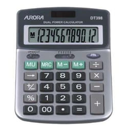 Aurora DT398 calculatrice Bureau Calculatrice financière Gris