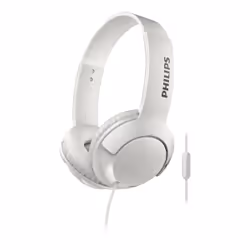 Philips Casque avec Micro SHL3075WT/00, Avec fil, 9 - 23000 Hz, Appels/Musique, 132 g, Casque, Blanc