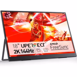 Moniteur Portable 18 Pouces - UPERFECT - 2K 144Hz - 500 Nits - FreeSync - Ultra-Mince