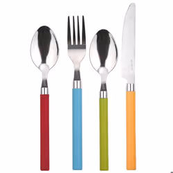 Set de couverts - Renberg - ENERGY - 24 pièces - Acier inoxydable - Multicouleur