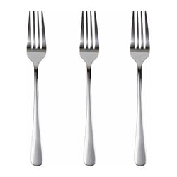 San Ignacio - Lot de 3 fourchettes en acier inoxydable recyclé brillant Natur SG7766
