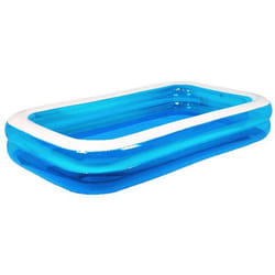 JILONG JL010291-2NPF piscine hors sol Piscine gonflable Rectangle 1240 L Bleu, Blanc