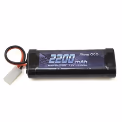 Gens ace B-2200-7.2V-NIMH-TAMIYA, Batterie, Noir
