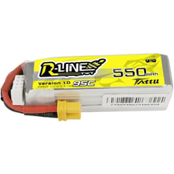 Tattu Pack de batterie (LiPo) 11.1 V 550 mAh Nombre de cellules: 3 95 C Softcase XT30 Y984042