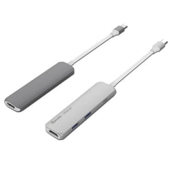 SilverHT 17123 station d'accueil USB 3.2 Gen 1 (3.1 Gen 1) Type-C Gris, Blanc
