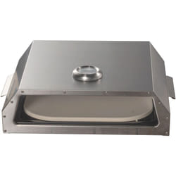 Bighorn - Boîte à Pizza en acier inoxydable Four à pizza avec la plaque céramique pour barbecue de gaz de charbon ou de bois Ensembles de cuisson de