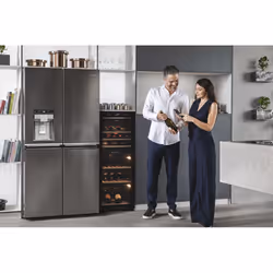 Haier Wine Bank 50 Serie 7 HWS77GDAU1 Refroidisseur de vin compresseur Pose libre Noir 77 bouteille(s) - Vue supplémentaire 4