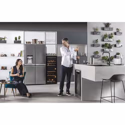 Haier Wine Bank 50 Serie 7 HWS77GDAU1 Refroidisseur de vin compresseur Pose libre Noir 77 bouteille(s) - Vue supplémentaire 5