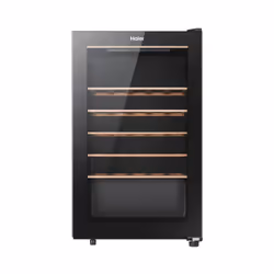 Haier Wine cellar HWS33GGFR, Refroidisseur de vin compresseur, Pose libre, 33 bouteille(s), G, Noir, Noir