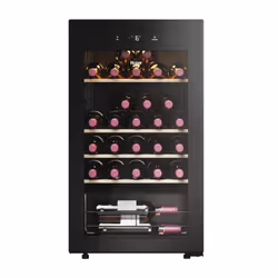 Haier Wine Bank 50 Serie 3 HWS34GGH1, Refroidisseur de vin compresseur, Pose libre, 34 bouteille(s), G, Noir, Noir