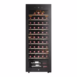 Haier Wine Bank 50 Serie 3 HWS58GGH1, Pose libre, 58 bouteille(s), D, Lumière intérieure, SN-ST, Noir