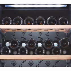 Haier Wine Bank 60 Serie 3 WS105GA Refroidisseur de vin compresseur Pose libre Noir 105 bouteille(s)