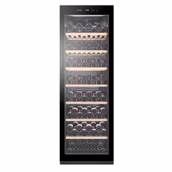 Haier Wine cellar HWS188GAE, Pose libre, 188 bouteille(s), G, Lumière intérieure, SN, Noir