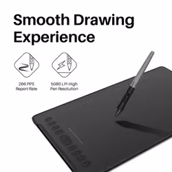 HUION H1161 tablette graphique Noir 5080 lpi 279,4 x 174,6 mm USB - Vue supplémentaire 3
