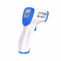Hoco KY-111, Thermomètre à distance, Bleu, Blanc, Sous le bras, Boutons, °C, °F, Température corporelle