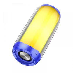 Hoco - Haut-parleur sans fil pulsé (HC8) - avec lumière LED Bluetooth 5.0 10W - Bleu
