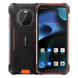Blackview BV8800, 16,7 cm (6.58"), 8 Go, 128 Go, 50 MP, Android 11, Noir, Orange