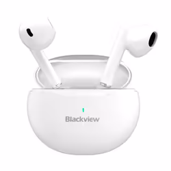 Blackview AirBuds 6, True Wireless Stereo (TWS), Appels/Musique, 20 - 20000 Hz, 3,2 g, Casque, Blanc