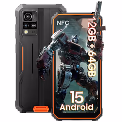 Blackview BV4800 SE Smartphone Incassable Android 15 6.565100mAh12Go+64Go/2To16MP+8MP Dual SIM NFC Face ID - Orange