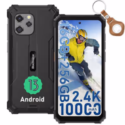Blackview BV8900 Pro Téléphone Portable Incassable Android 13 65 16Go+256Go Caméra 64MP 10000mAh IP68 NFC Avec UWB - Noir