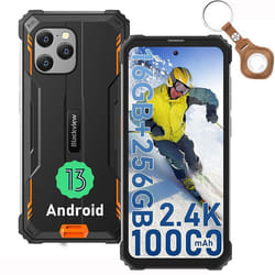 Blackview BV8900 Pro Téléphone Portable Incassable Android 13 65 16Go+256Go Caméra 64MP 10000mAh IP68 NFC Avec UWB - Orange