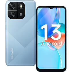 Téléphone Portable Débloqué Blackview WAVE 6C Android 13 4Go+32Go 6.517 HD+ 8MP+5MP 5100mAh Face ID4G Dual SIM - Bleu