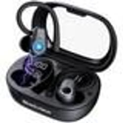 Casque sans Fil Blackview AirBuds 8Ecouteurs ANC Et ENC Hybrid Noise CancellationÉcran LED IP7 étanche - Noir