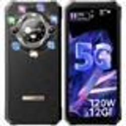 Blackview BL9000 Téléphone Portable Incassable Débloque 5G 24Go+512Go 6.78+écran secondaire 1.32 50MP Android 13 NFC - Noir
