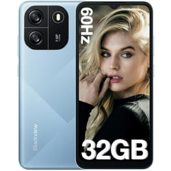 Blackview Wave 6C 4G Téléphone Portable Débloqué 65 4Go+32Go/1 To SD Externe5100mAh Smartphone Android 13 Dual SIM GPS - Bleu