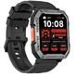 Blackview W60 Montre Connectée BluetoothSmartwatch Sport 100+ Modes SportifsLampe de poche LED boussole pour iOS Android - Noir
