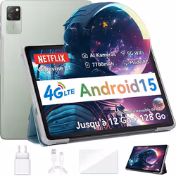 Blackview Tab 60 Pro Tablette Tactile 10.1 HD+ IPS Android 1412Go+128Go/SD 1 To5100mAh(10W) Wifi 5 Mode PC Dual SIM - Vert