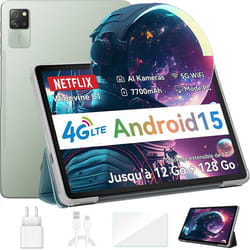 Blackview Tab 60 Pro Tablette Tactile 10.1 HD+ IPS Android 1412Go+128Go/SD 1 To5100mAh(10W) Wifi 5 Mode PC Dual SIM - Vert