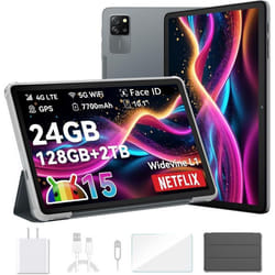Blackview Tab 60 Pro Tablette Tactile 10.1 HD+ IPS Android 1424Go+128Go/SD 1 To5100mAh(10W) Wifi 5 Mode PC Dual SIM - Gris