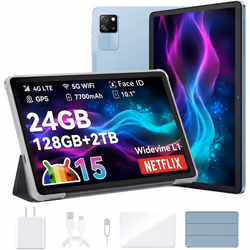 Blackview Tab 60 Pro Tablette Tactile 10.1 HD+ IPS Android 1424Go+128Go/SD 1 To5100mAh(10W) Wifi 5 Mode PC Dual SIM - Bleu