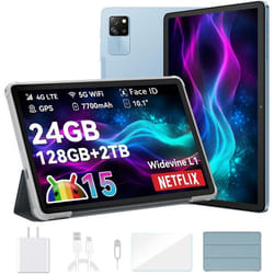 Blackview Tab 60 Pro Tablette Tactile 10.1 HD+ IPS Android 1424Go+128Go/SD 1 To5100mAh(10W) Wifi 5 Mode PC Dual SIM - Bleu