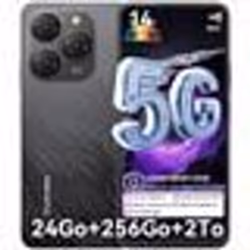 Téléphone Portable 5G Blackview Shark 9 NFC (8+16)Go RAM 256Go ROM Android 14 6.67 50MP 5000mAh Dual SIM - Noir