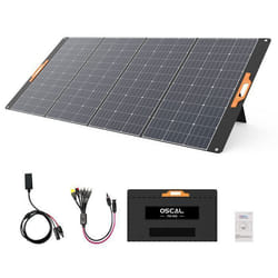 OSCAL PM400 Pro Panneau solaire pliable 400W pour Générateur solaire IP67 étanche Câble de charge MC-4 vers 5 en 1