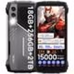 OSCAL PILOT 1 Téléphone Portable Incassable Écran 6.67 18Go+256Go 15000mAh 50MP+32MP Android 14 NFCGPS - Noir