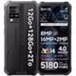 Blackview BV4800 Pro Téléphone Portable Incassable 656 (4+8)Go+128Go Smartphone Android 14 5180mAh 16MPDual SIMNFC - Noir