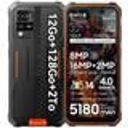 Blackview BV4800 Pro Téléphone Portable Incassable 656 (4+8)Go+128Go Smartphone Android 14 5180mAh 16MPDual SIMNFC - Orange