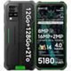 Blackview BV4800 Pro Téléphone Portable Incassable 656 (4+8)Go+128Go Smartphone Android 14 5180mAh 16MPDual SIMNFC - Vert