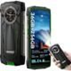 Blackview BV8200 Téléphone portable Incassable Double écran 6.5 36Go+256Go/2To Smartphone Android 14 50MP 8800mAh(45W) NFC - Vert