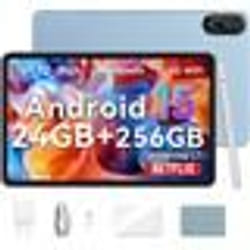 Blackview MEGA2 Tablette Tactile 11.97 Android 15 2.4G+5G Wifi RAM 24 Go ROM 256 Go/SD 2 To 9000mAh Tablette PC Dual Sim - Bleu